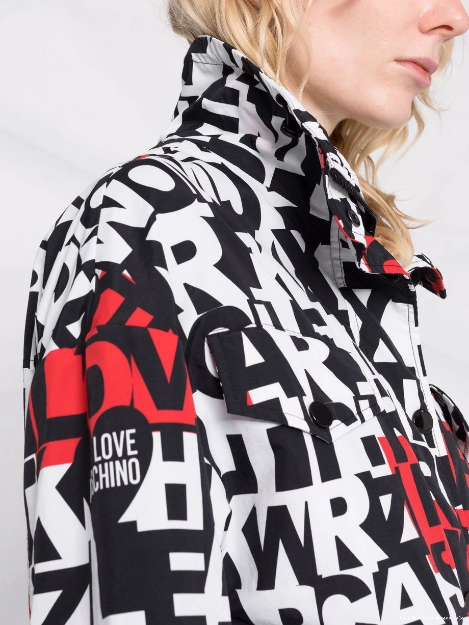 Affordable alphabet-print Moschino jacket Love Women 0430